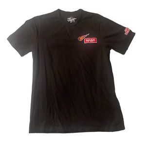 Black regular fit T-shirt for men